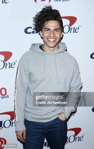 Singer Alex Aiono attends the Z100's iHeartRadio Jingle Ball 2017 at Madison Square Garden on December 8, 2017 in New York City.