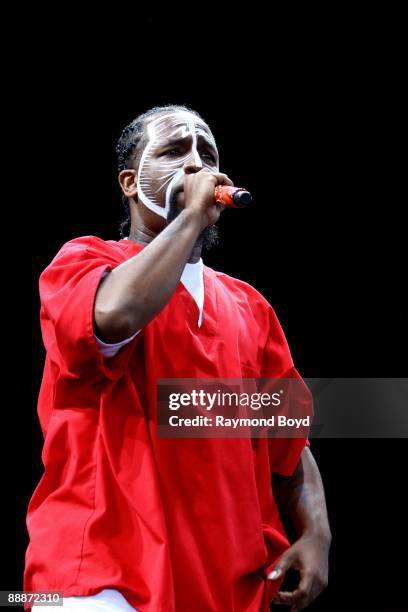 Rapper Tech N9ne performs at Toyota Park in Bridgeview, Illinois on JUNE 27, 2009.