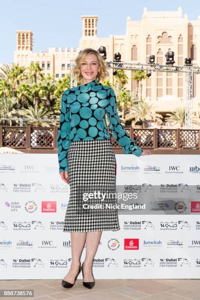 Cate Blanchett attends the jury meeting of the sixth IWC Filmmaker Award at the 7th Dubai International Film Festival , during which Swiss luxury...