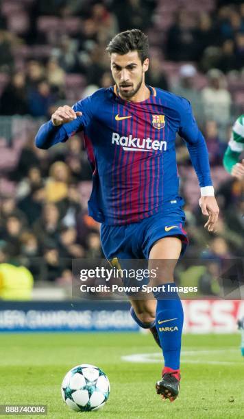 Andre Filipe Tavares Gomes of FC Barcelona in action during the UEFA Champions League 2017-18 match between FC Barcelona and Sporting CP at Camp Nou...