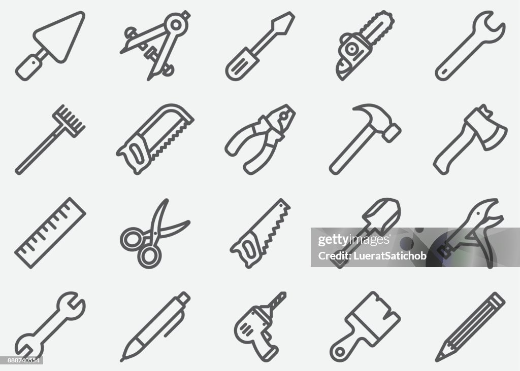 Tools Linie Icons