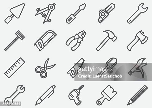 Tools Linie Icons Tools Linie Icons