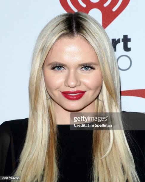 Alli Simpson attends the Z100's iHeartRadio Jingle Ball 2017 at Madison Square Garden on December 8, 2017 in New York City.