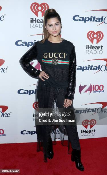 Sunny Malouf attends the Z100's iHeartRadio Jingle Ball 2017 at Madison Square Garden on December 8, 2017 in New York City.