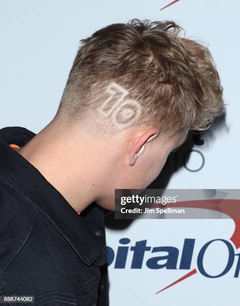 Actor Jake Paul, hair detail, attends the Z100's iHeartRadio Jingle Ball 2017 at Madison Square Garden on December 8, 2017 in New York City.