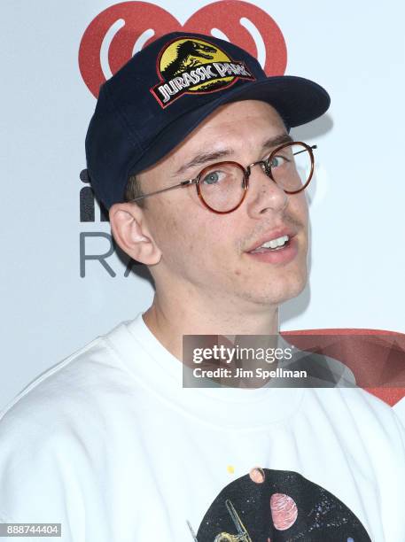 Rapper Logic attends the Z100's iHeartRadio Jingle Ball 2017 at Madison Square Garden on December 8, 2017 in New York City.