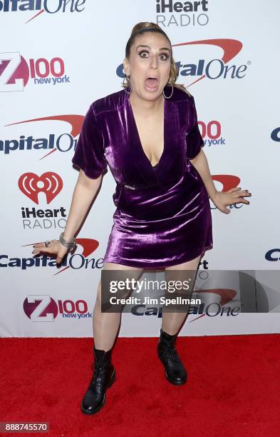 Radio personality Shelley Rome attends the Z100's iHeartRadio Jingle Ball 2017 at Madison Square Garden on December 8, 2017 in New York City.