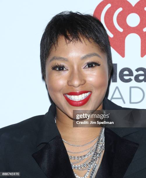 Personality Alicia Quarles attends the Z100's iHeartRadio Jingle Ball 2017 at Madison Square Garden on December 8, 2017 in New York City.