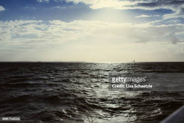 scenic view of sea - german north sea region bildbanksfoton och bilder