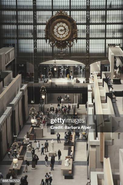 View from above of the Hall of the Musée d'Orsay, Paris, France, June 1991.