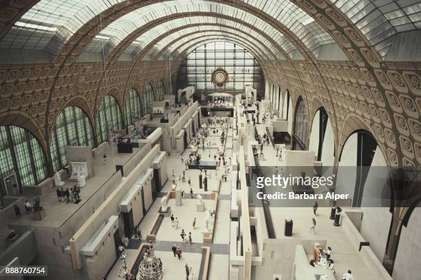 View from above of the Hall of the Musée d'Orsay, Paris, France, June 1991.