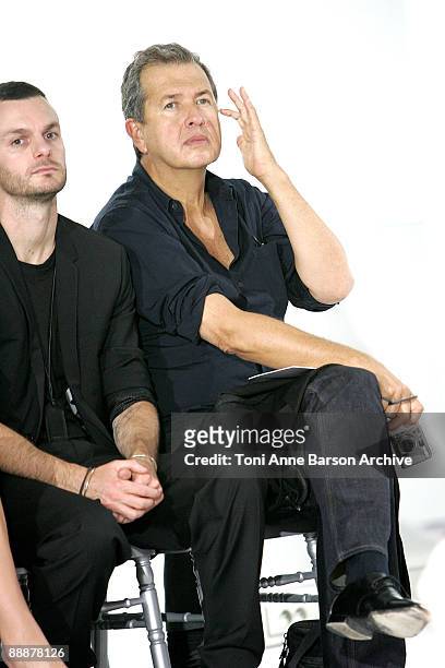 Photographer Mario Testino attends the Christian Dior show as part of Paris Haute-Couture Fashion Week A/W 2009/10 on July 6, 2009 in Paris, France.