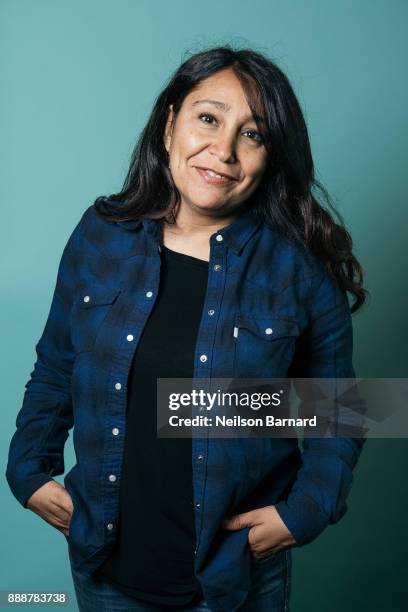 Haifaa Al Mansour poses during a portrait session during the 14th annual Dubai International Film Festival held at the Madinat Jumeriah Complex on...