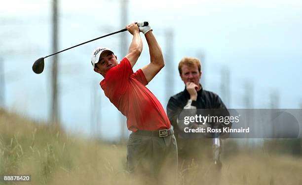 James Byrne of Scotland during local final qualifing for the 2009 Open Championship at Western Gailes Golf Club on July 7, 2009 in Irvine, Scotland.