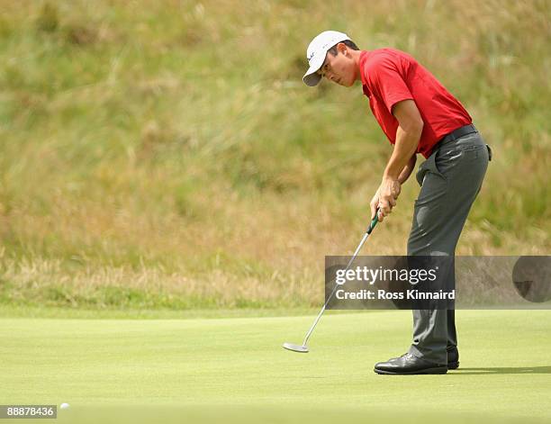 James Byrne of Scotland during local final qualifing for the 2009 Open Championship at Western Gailes Golf Club on July 7, 2009 in Irvine, Scotland.