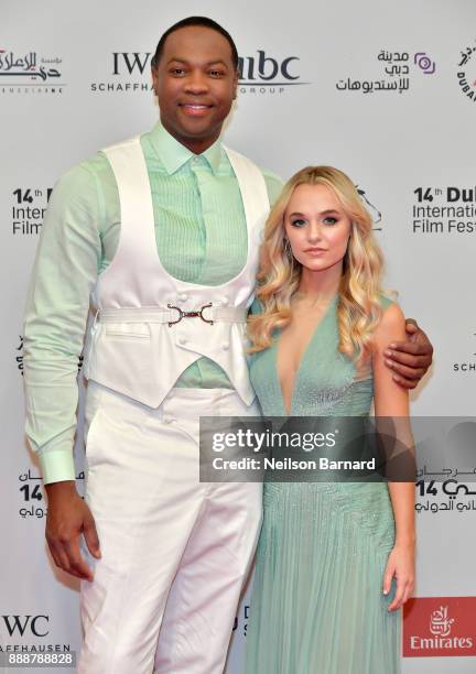 Ser Darius Blain and Madison Iseman attend the "Jumanji: Welcome to the Jungle" on day four of the 14th annual Dubai International Film Festival held...