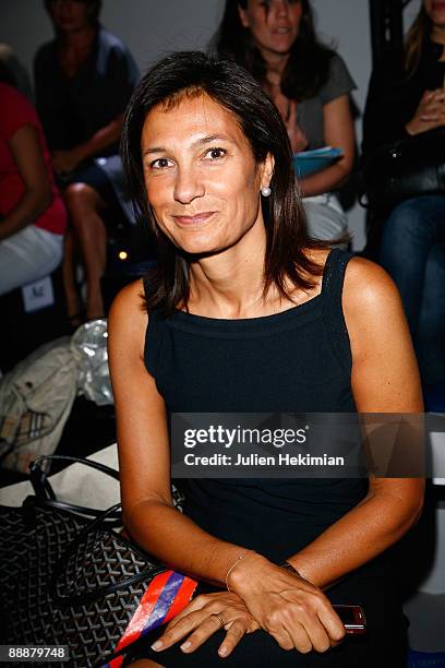 Agnes Cromback attends the Georges Chakra Paris fashion show at Cite de l'Architecture et du Patrimoine on July 7, 2009 in Paris, France.