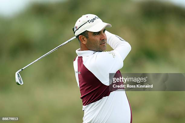 Carlos Balmaseda of Spain during local final qualifing for the 2009 Open Championship at Western Gailes Golf Club on July 7, 2009 in Irvine, Scotland.