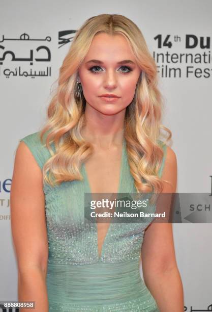Madison Iseman attends the "Jumanji: Welcome to the Jungle" on day four of the 14th annual Dubai International Film Festival held at the Madinat...