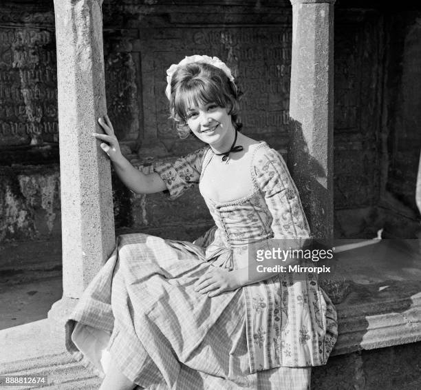 Elaine Taylor on the set of 'Lock Up Your Daughters' in Kilkenny, Ireland, 24th April 1968.