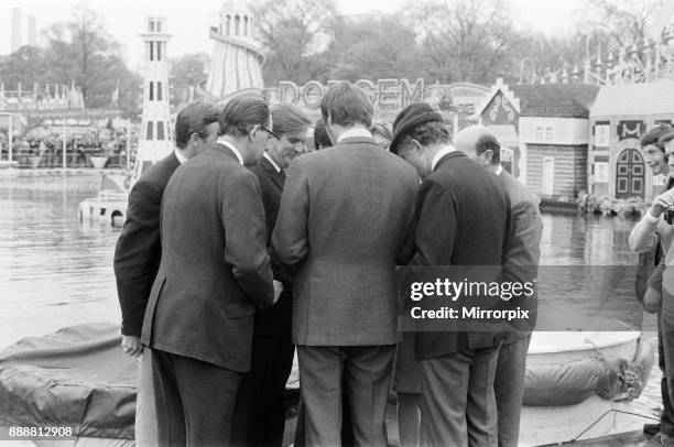 The News of the World Star Gala. Judges, including Tony Blackburn and Roger Moore, 10th May 1969.