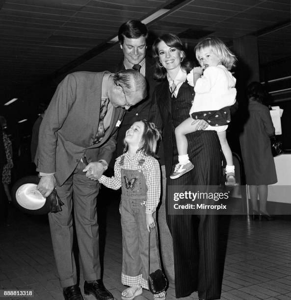 Film actor Robert Wagner and his wife Natalie Wood arrived at Heathrow Airport from Los Angeles with their children Courtney and Natasha . Courtney...