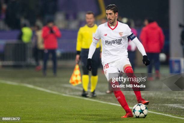 Sergio Escudero of FC Sevilla during Group E football match between NK Maribor and FC Sevilla in 6th Round of UEFA Champions League, on December 6,...