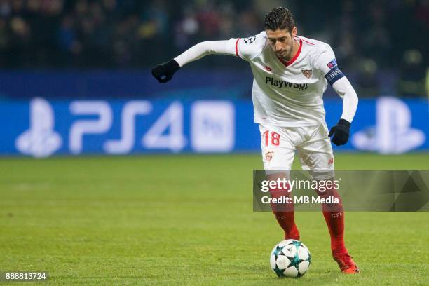 Sergio Escudero of FC Sevilla during Group E football match between NK Maribor and FC Sevilla in 6th Round of UEFA Champions League, on December 6,...