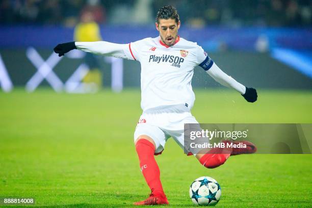 Sergio Escudero of FC Sevilla during Group E football match between NK Maribor and FC Sevilla in 6th Round of UEFA Champions League, on December 6,...