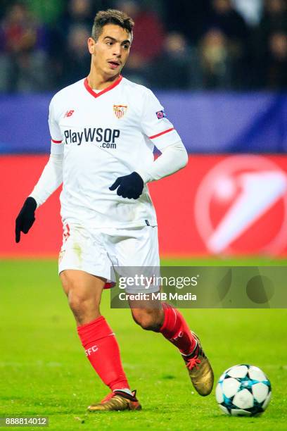 Wissam Ben Yedder of FC Sevilla during Group E football match between NK Maribor and FC Sevilla in 6th Round of UEFA Champions League, on December 6,...