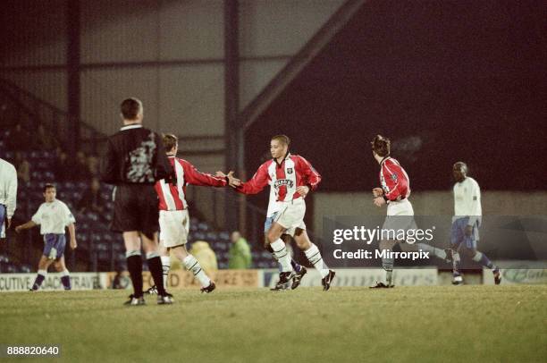 Bury v Sheffield United. Nationwide Division 1. Final score 3-3, 11th December 1998.