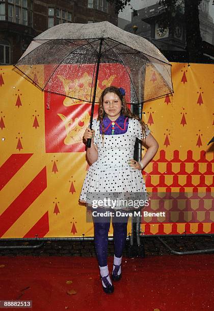 Jessie Cave arrives at the World Premiere of 'Harry Potter And The Half-Blood Prince' at Odeon Leicester Square on July 7, 2009 in London, England.