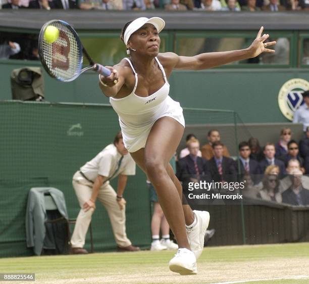 Wimbledon Tennis Championship July: 2002 Women Finals Wimbledon Venus V Serena Williams.