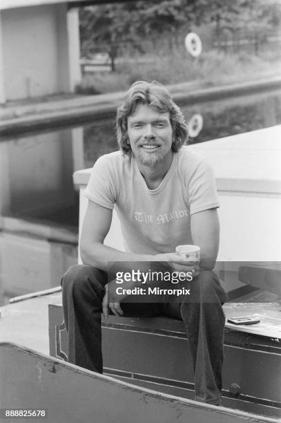 Richard Branson, 28 year old mastermind behind Virgin Music company. Relaxing on his boat. In this set of 21 pictures , Richard is seen relaxing on...