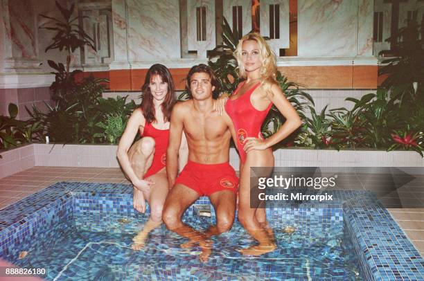 Baywatch stars in a photocall, in London, for the TV series now appearing on British Television. Picture shows Pamela Anderson Alexandra Paul and...