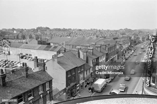 Views of the site of the Civic Centre, Reading, Berkshire, 20th May 1966.