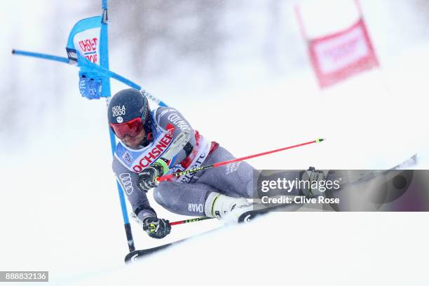 Mathieu Faivre of France in action during the Audi FIS Alpine Ski World Cup Men's Giant Slalom on December 9, 2017 in Val-d'Isere, France