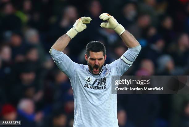 Julian Speroni of Crystal Palace celebrates during the Premier League match between Crystal Palace and AFC Bournemouth at Selhurst Park on December...