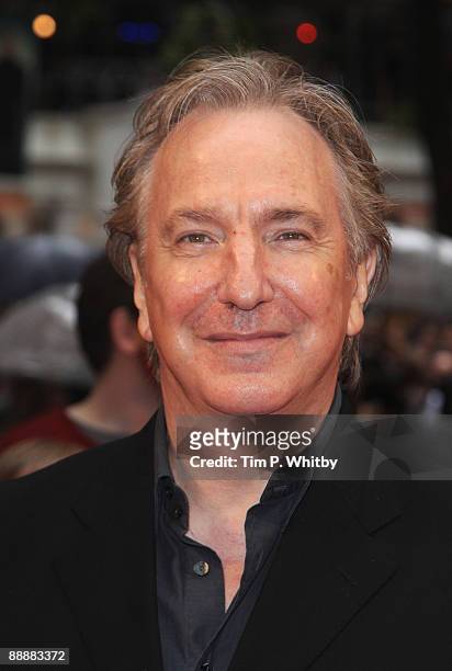 Alan Rickman arrives for the World Premiere of Harry Potter And The Half Blood Prince at Empire Leicester Square on July 7, 2009 in London, England.