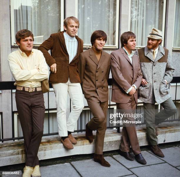 The Beach Boys. Bruce Johnston, Al Jardine, Dennis Wilson, Carl Wilson and Mike Love, 7th November 1966.