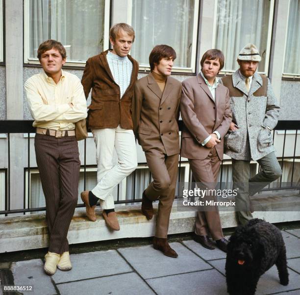 The Beach Boys. Bruce Johnston, Al Jardine, Dennis Wilson, Carl Wilson and Mike Love, 7th November 1966.