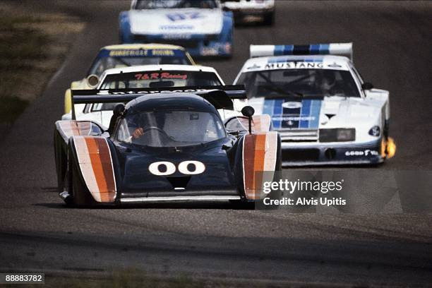 Ted Field in a Lola T600 during the IMSA race held at Brainerd International Raceway on July 11, 1982 in Brainerd, Minnesota.