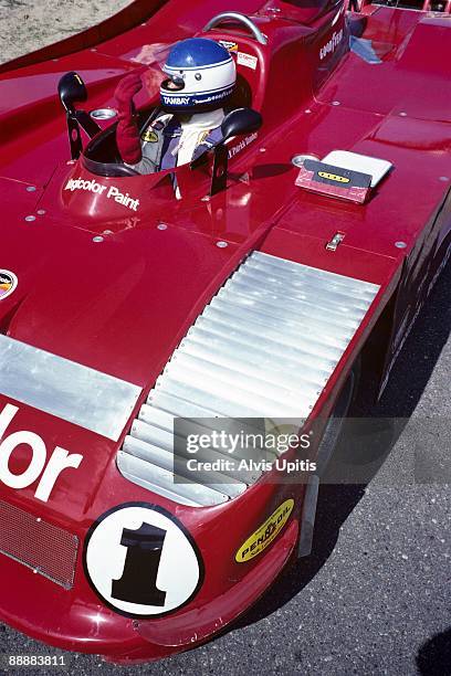 Patrick Tambay in a Lola T530 for the Can Am race held at Brainerd International Raceway on August 10, 1980 in Brainerd, Minnesota.