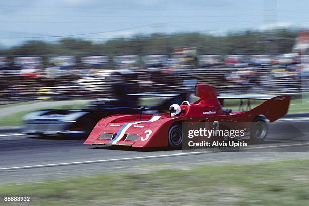 Geoff Brabham racing the Lola T530 in the Can Am race held at Brainerd International Raceway on August 10, 1980 in Brainerd, Minnesota.