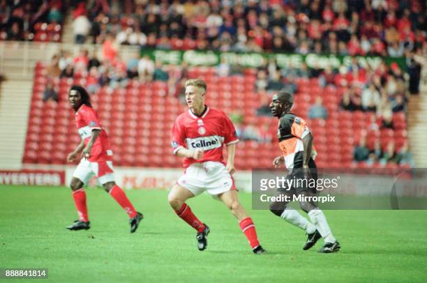 Middlesbrough 1-0 Barnet, League Cup match at the Riverside Stadium, Tuesday 16th September 1997.