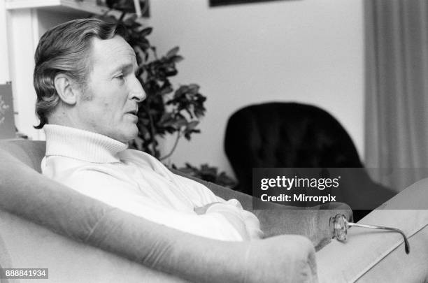 Television personality Nicholas Parsons pictured at his Hampstead Cottage, 19th December 1978.