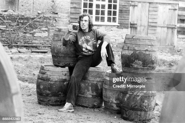 Terry Jones, script writer for Monty Python, has bought a brewery at Lyonshall, near Hereford. He is producing 100 barrels of beer weekly of his own...