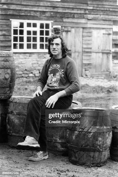 Terry Jones, script writer for Monty Python, has bought a brewery at Lyonshall, near Hereford. He is producing 100 barrels of beer weekly of his own...