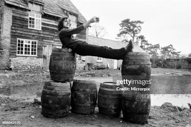 Terry Jones, script writer for Monty Python, has bought a brewery at Lyonshall, near Hereford. He is producing 100 barrels of beer weekly of his own...