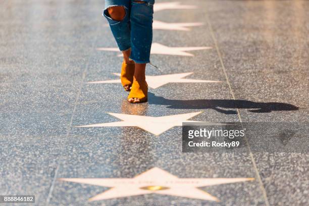walk of fame, hollywood, los angeles - walk of fame stock pictures, royalty-free photos & images